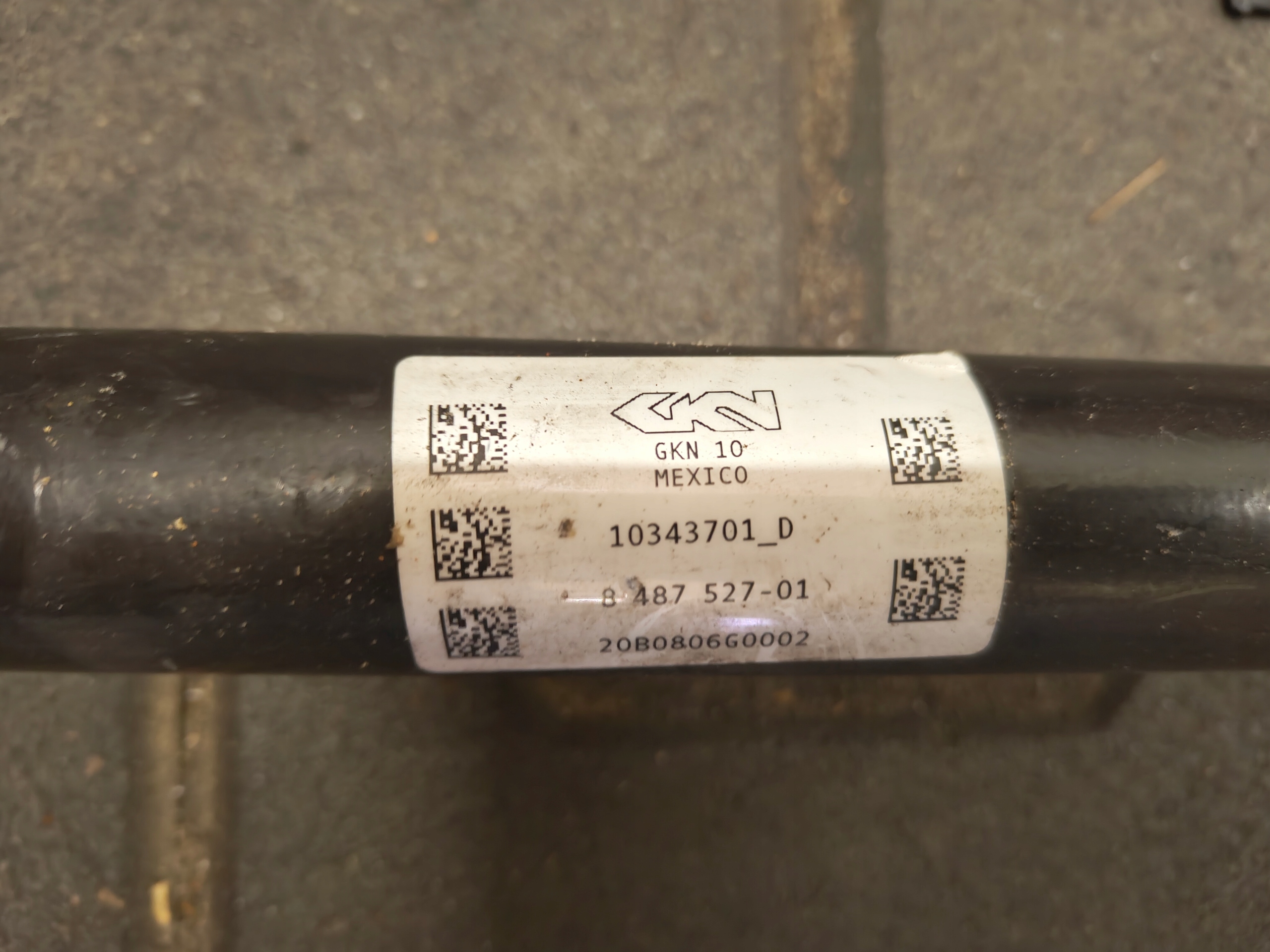 BMW X5 G05 semi-axis left rear part 8487527