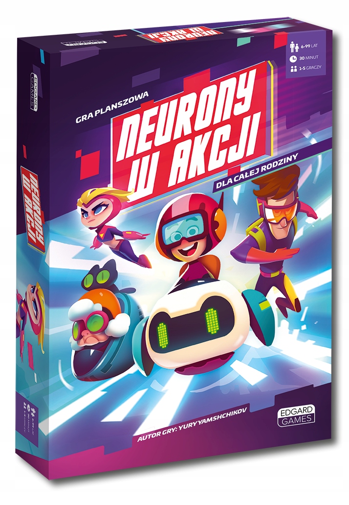 Neurony W Akcji Gra Planszowa Dla Całej Rodziny 6+ Matematyka Edgard Games