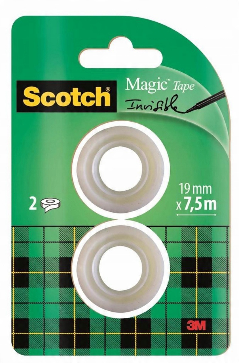

Taśma klejąca 3M Scotch Magic 2 rolki 19 mm x