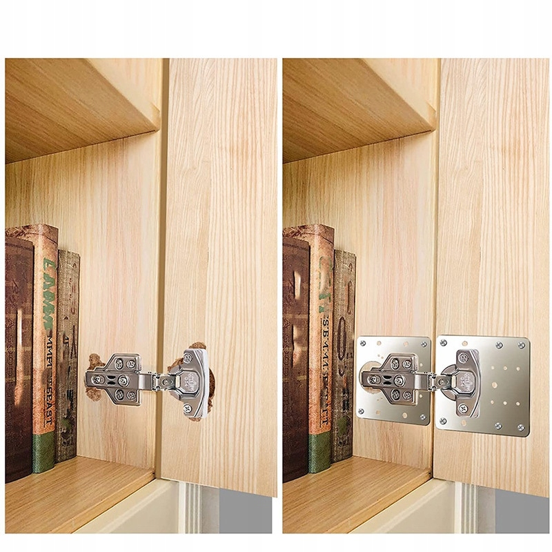 PŁYTKA NAPRAWCZA ZAWIASU ZESTAW NAPRAWA SZAFEK 4x NAPRAWY ZAWIASÓW ZAWIAS Marka inna