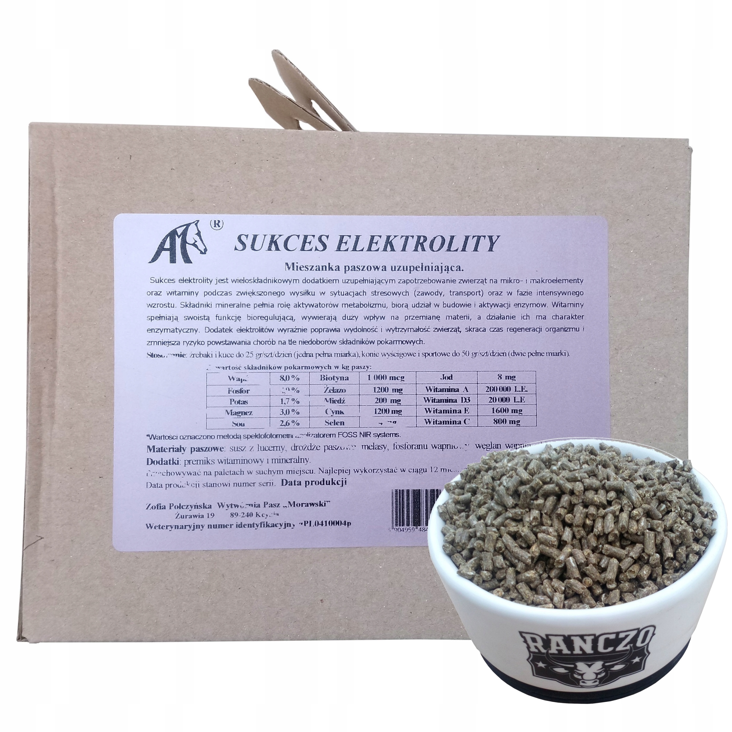 SUKCES ELEKTROLITY - PASZA DLA KONI, WITAMINY 2KG