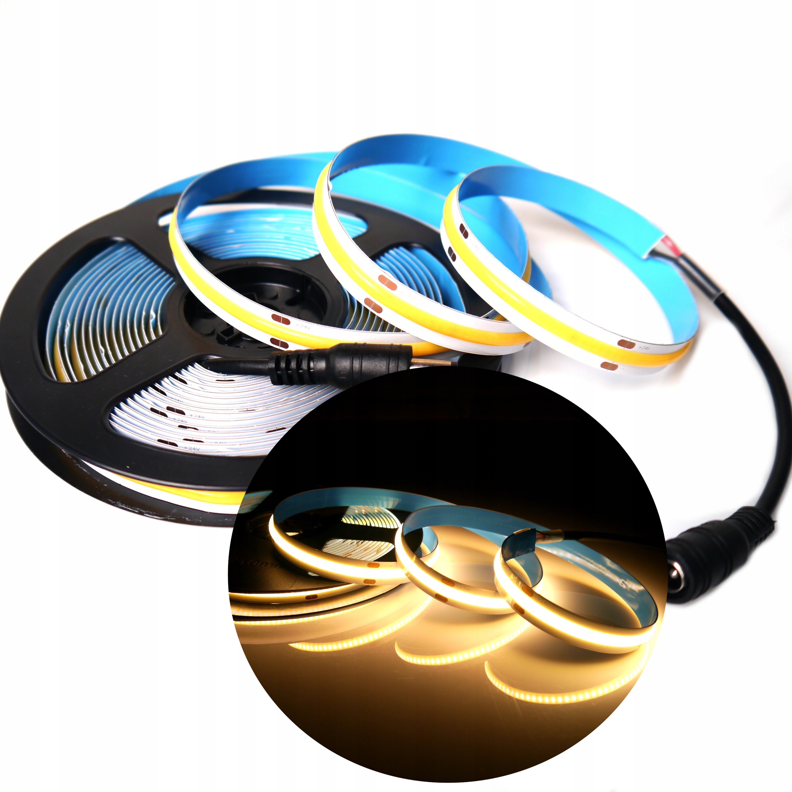 

1m taśma led Cob ciepła 11w/m 3000K 12V na Metry