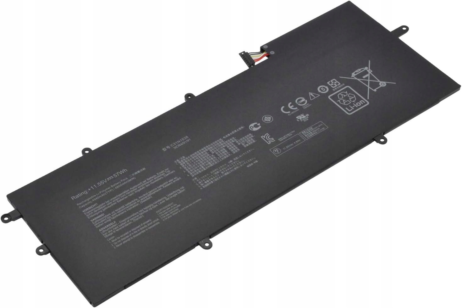 Hubei C31N1538 C31PQ9H 0B200-02080000 Baterie pro notebook Asus ZenBook 11,55 V