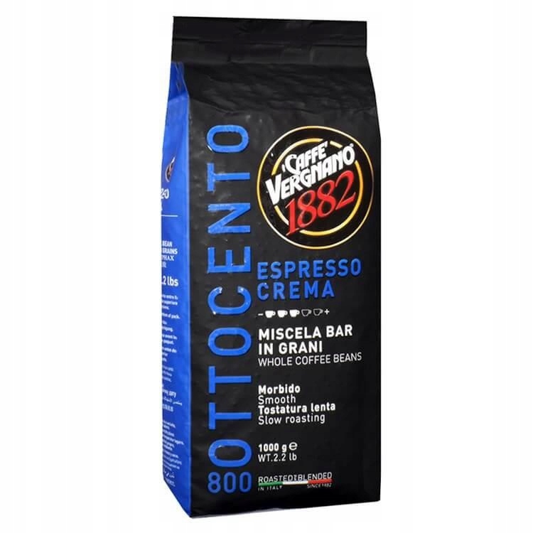 Vergnano 800 Ottocento Espresso Crema Coffee Kawa Ziarnista 1 Kg