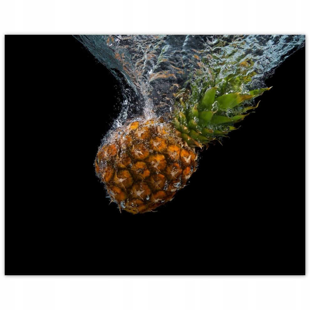 

Plakat 50x40 Ananas wpadający do wody