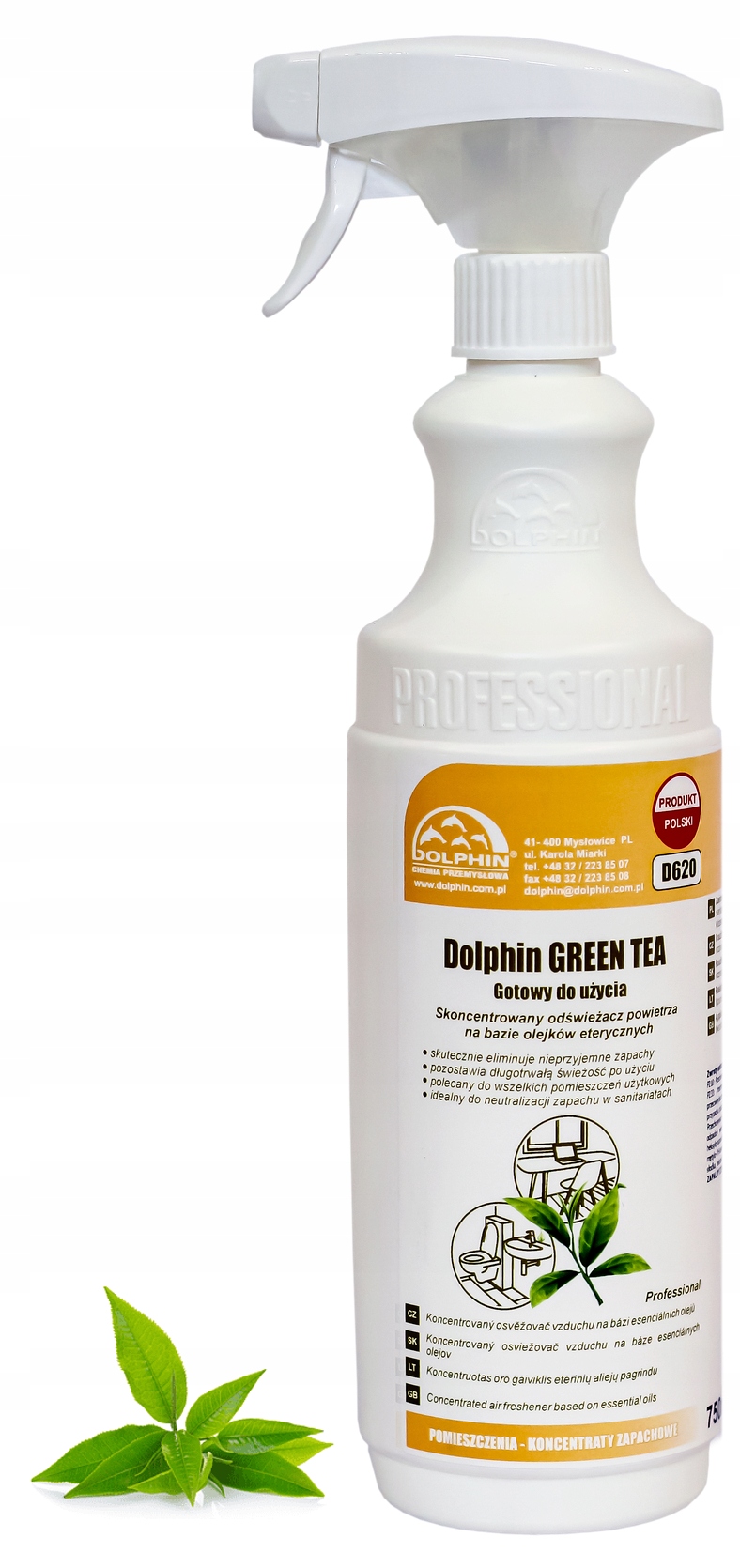 ODŚWIEŻACZ DOLPHIN GREEN TEA ZIELONA HERBATA 750ml