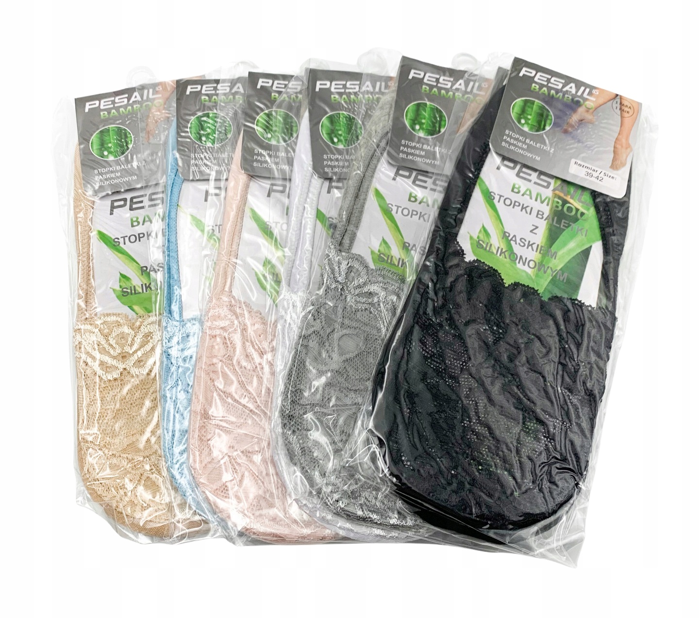 

6x Skarpety Bambusowe Balerinki Damskie Roz 35-39