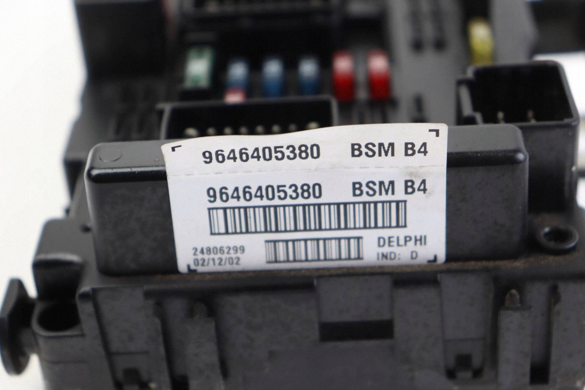 CITROEN PEUGEOT modul kasten bedienteil BSM 9646405380