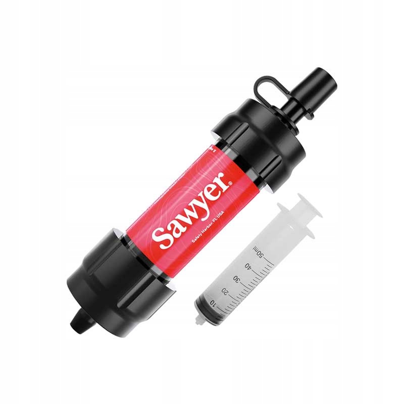 Turistický filtr pro úpravu vody Sawyer Mini SP120A Červený