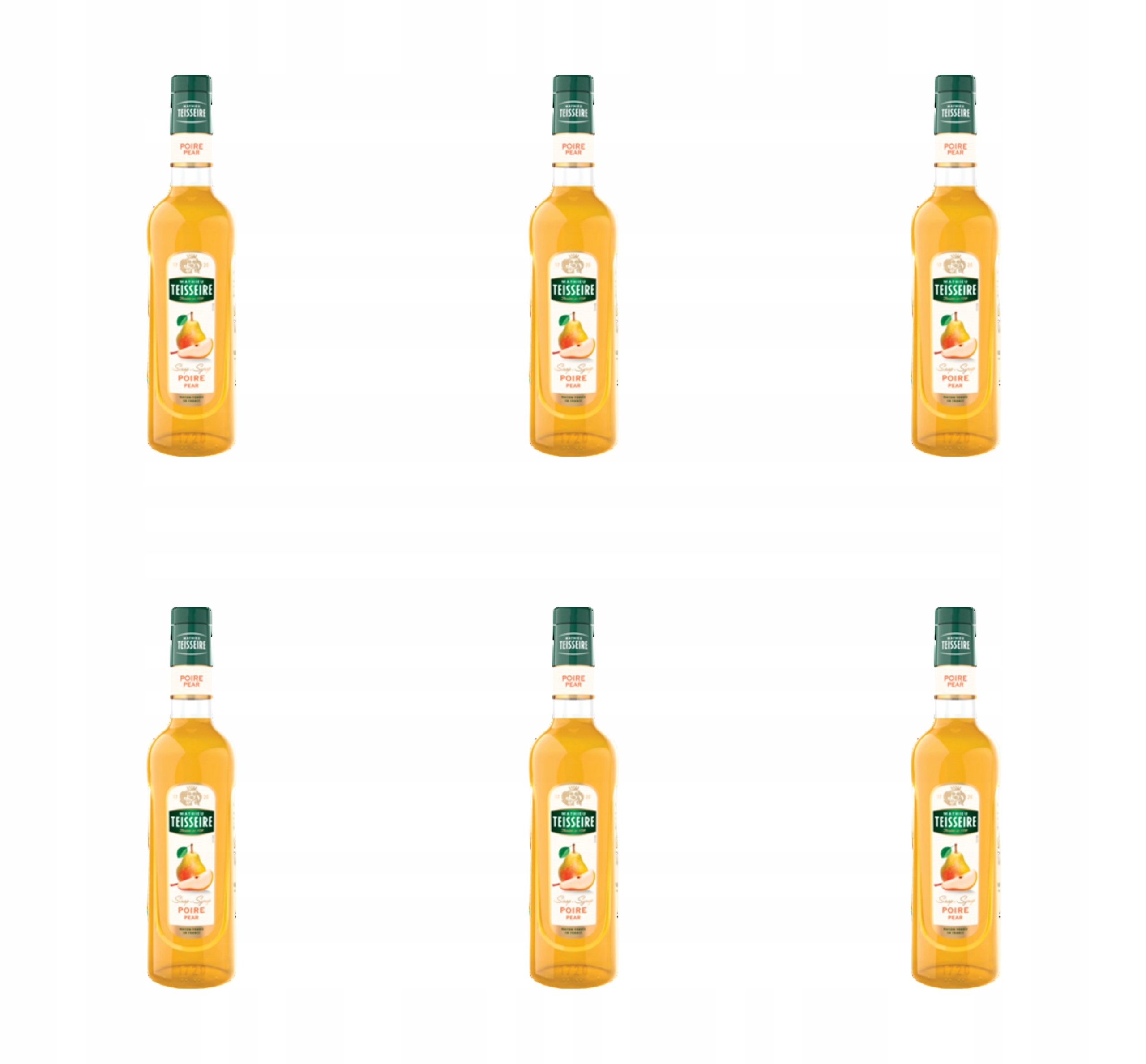 Mathieu Teisseire Sirup s příchutí hrušky 0,7 L X6