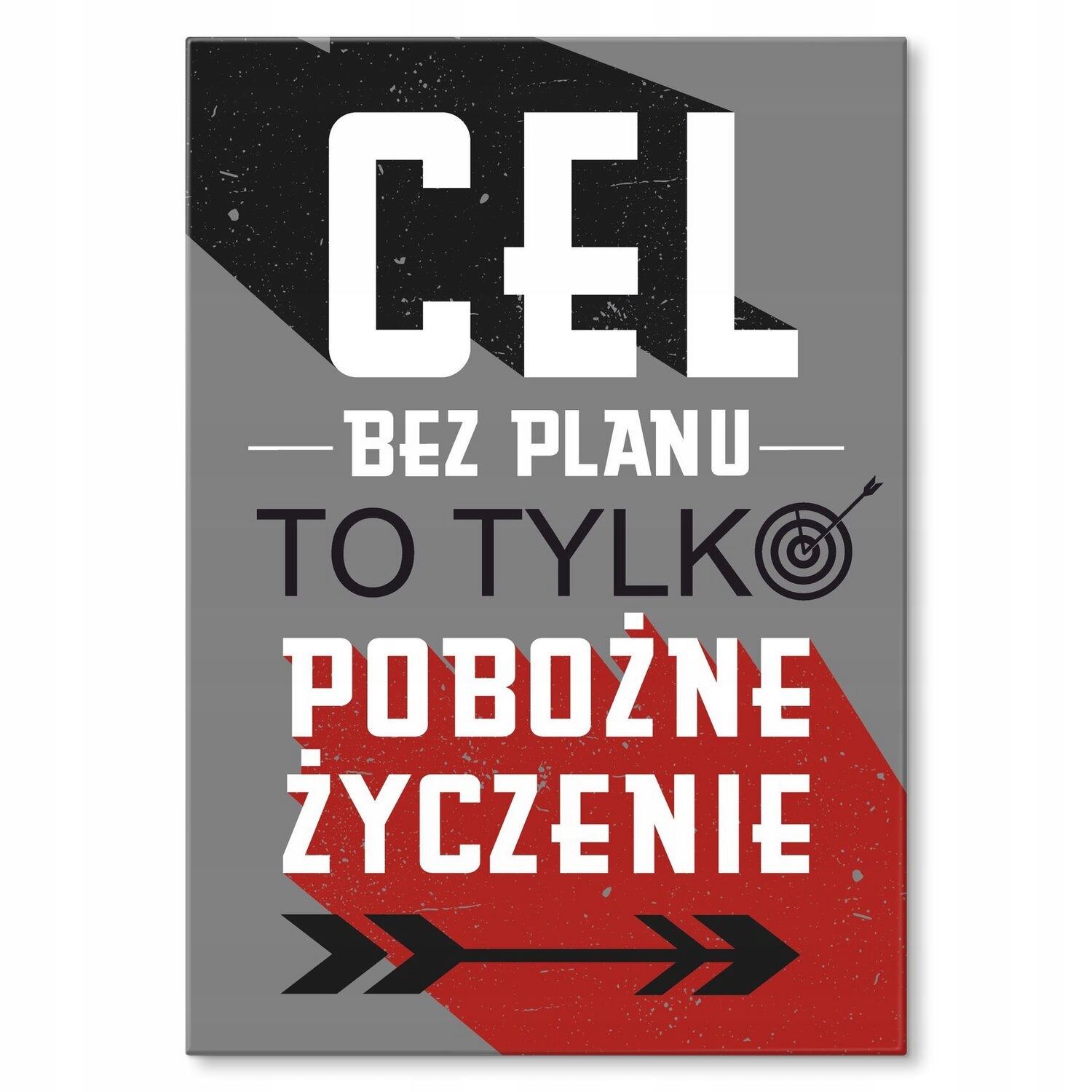 Kovový plakát cíl bez plánu Šidítko Plech 30 x 42 cm Dárek