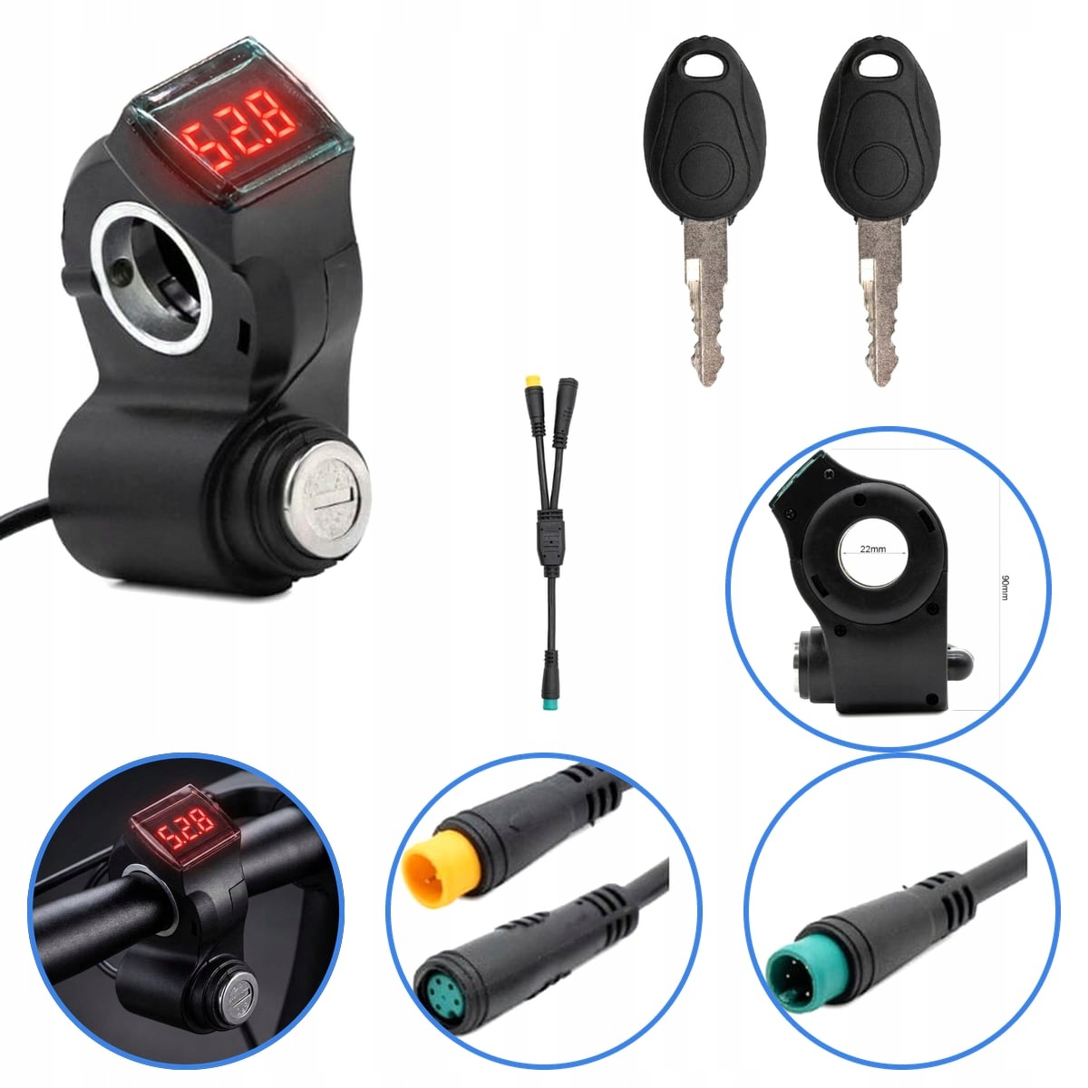 Dedikovaná zapalování klíče pro Kamikaze K1/ K1 Plus/ K1 Max Plug And Play