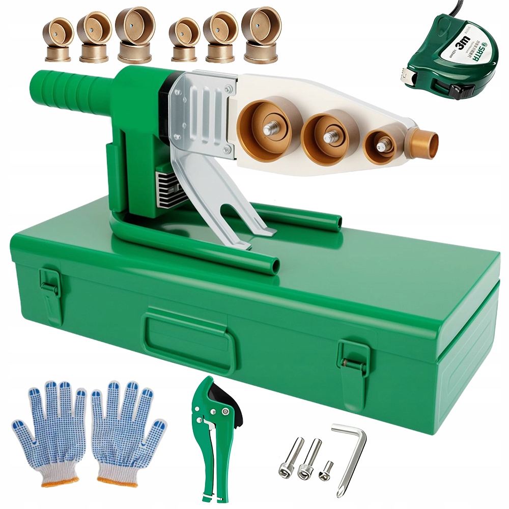 Svářečka trubek Pp Pvc Ppr 20-63 mm 800 W matrice sada kufr