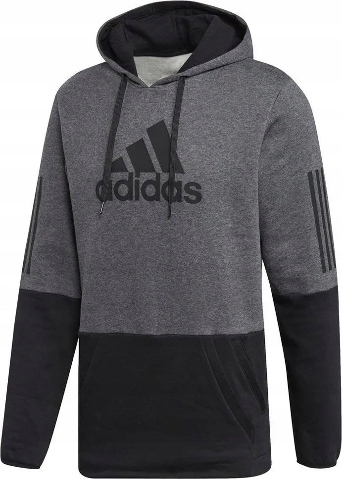 

L Bluza Męska Adidas Szara Kangurka Kaptur DX1950