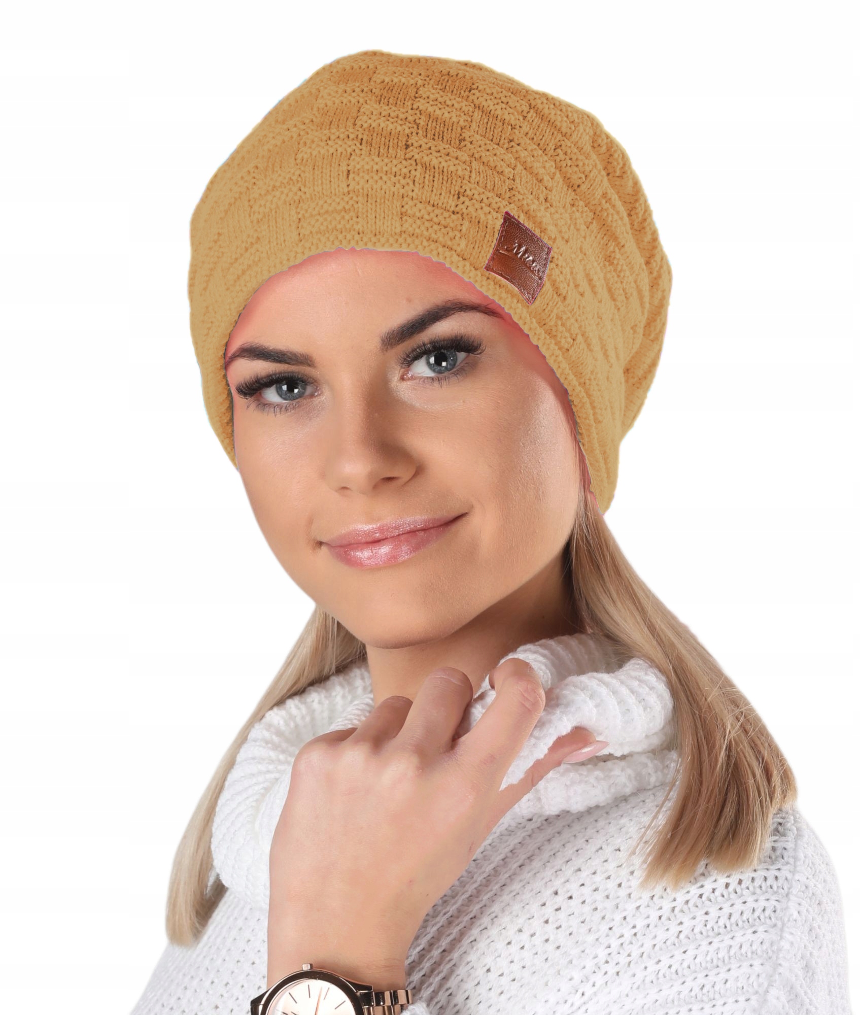 

Mikos czapka krasnal smerfetka beani 654 camel