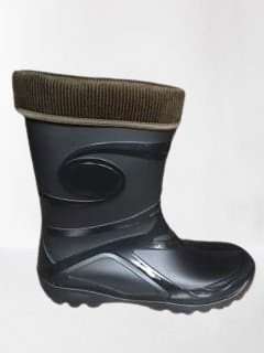 CZARNE KALOSZE OCIEPLANE GUMOWCE OCIEPLAC FILCOWY Rozmiar 39