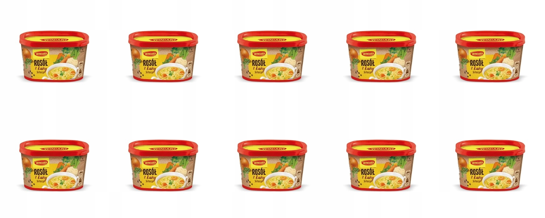 10x 170g Winiary Rosół z kury instant Karton