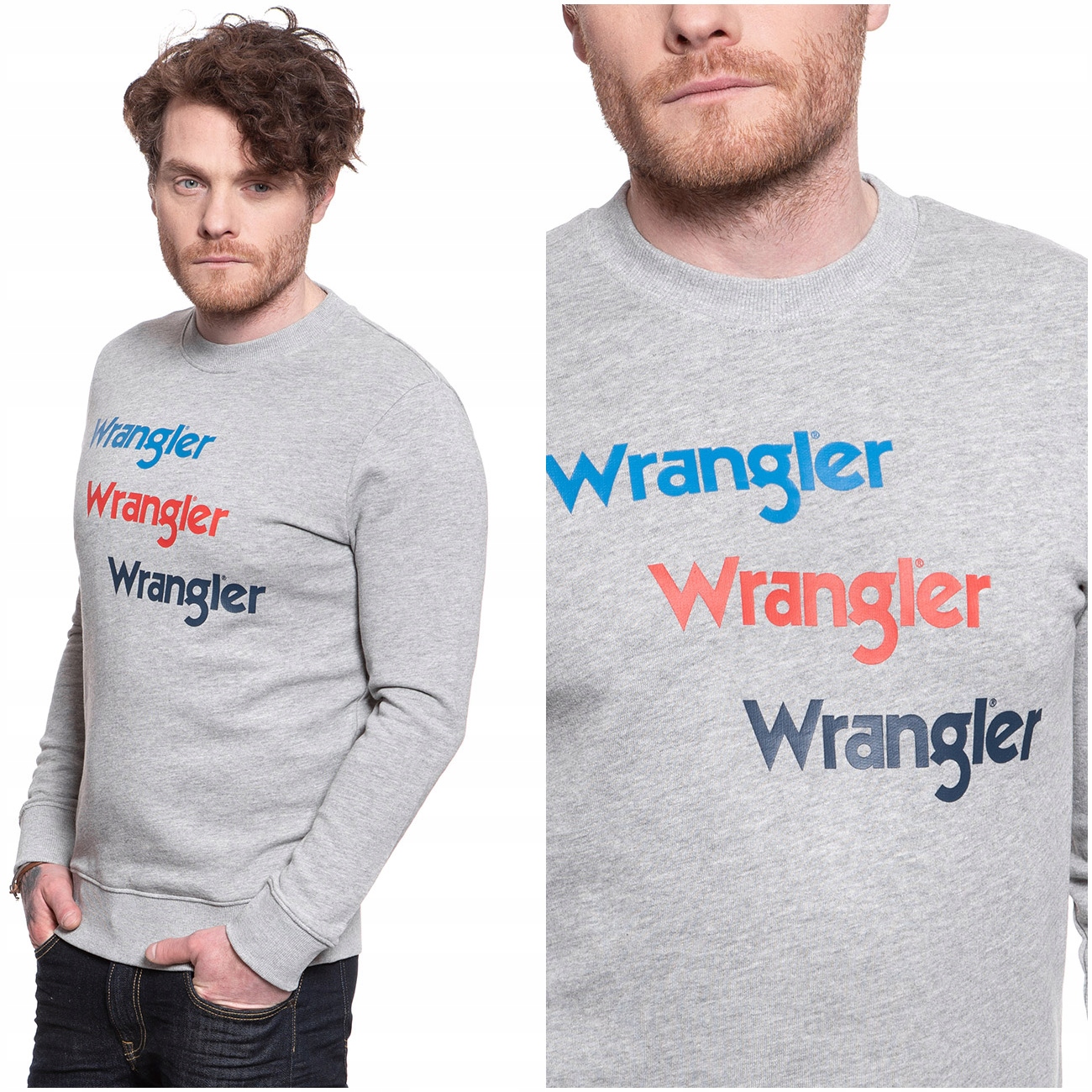 

Wrangler Seasonal Męska Bluza Bez Kaptura Logo XXL