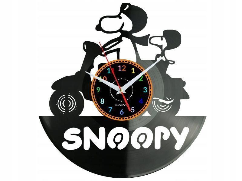 Snoopy Dekorativní Nástěnné Hodiny Moderní Vinylová Deska Jako Dárek