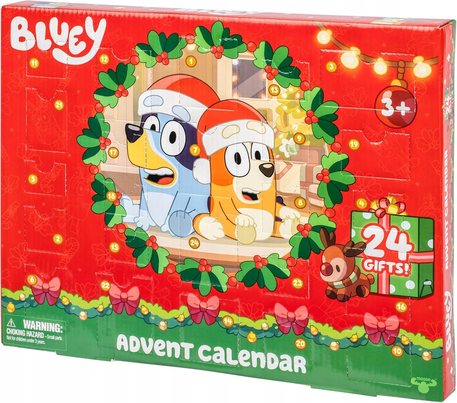 Адвент-календарь Bluey 19122 2025, 4 мини-фигурки и аксессуары, от 3 лет — фото 2