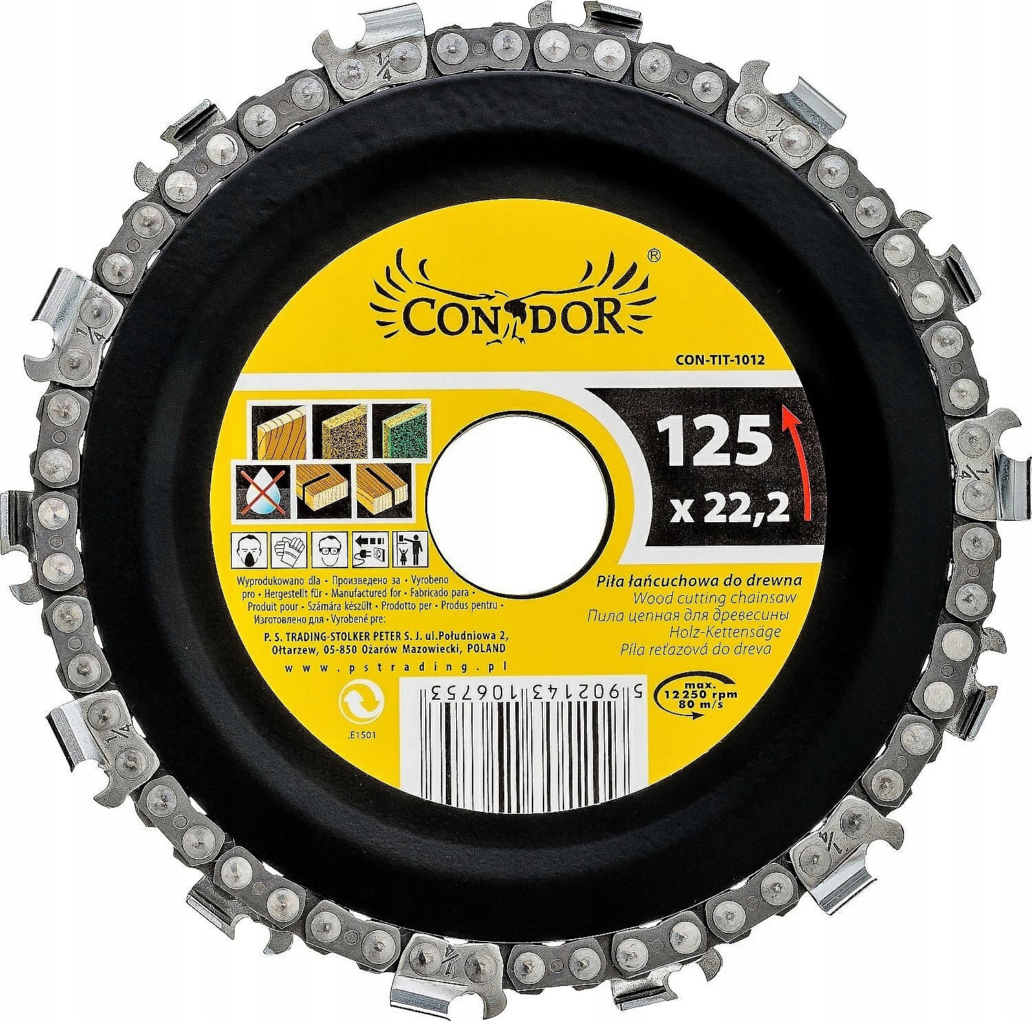 

Tarcza łańcuchowa do drewna 125mm 22,2mm Condor