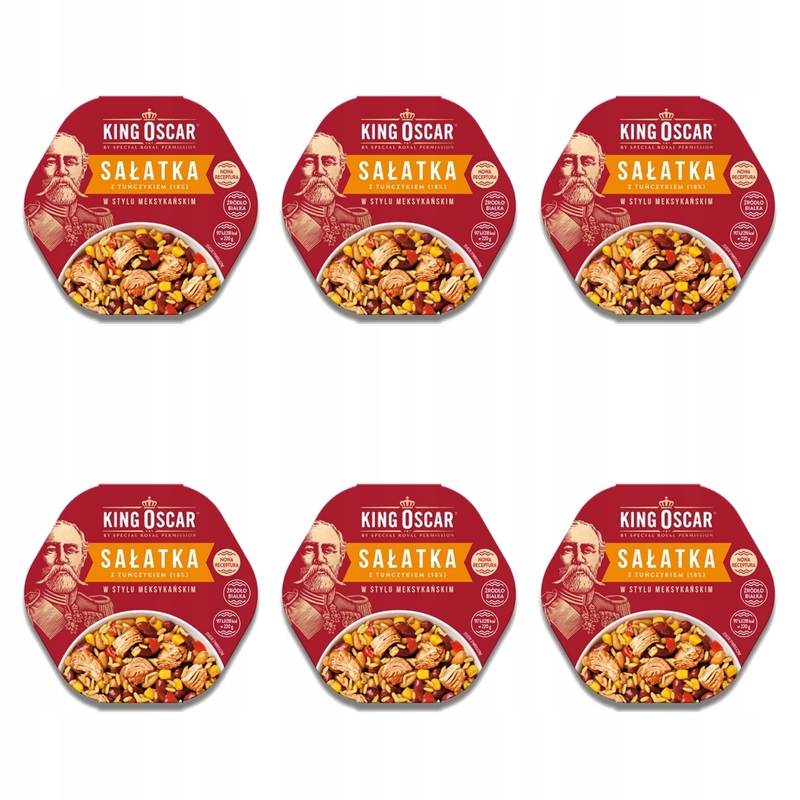 Salát s tuňákem v mexickém stylu 220 g King Oscar X6