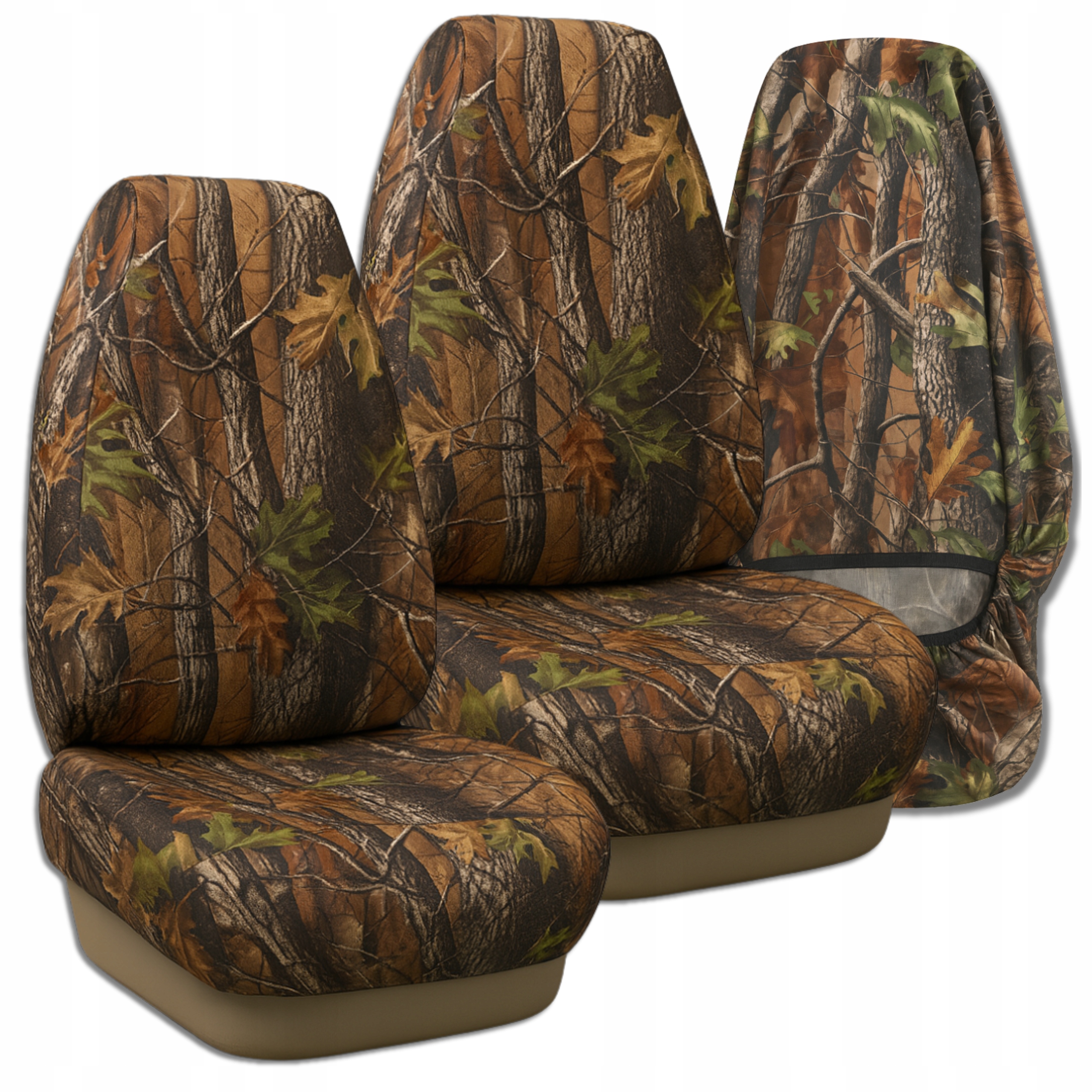 Pokrowce na przednie fotele samochodowe wodoodporne moro uniwersalne