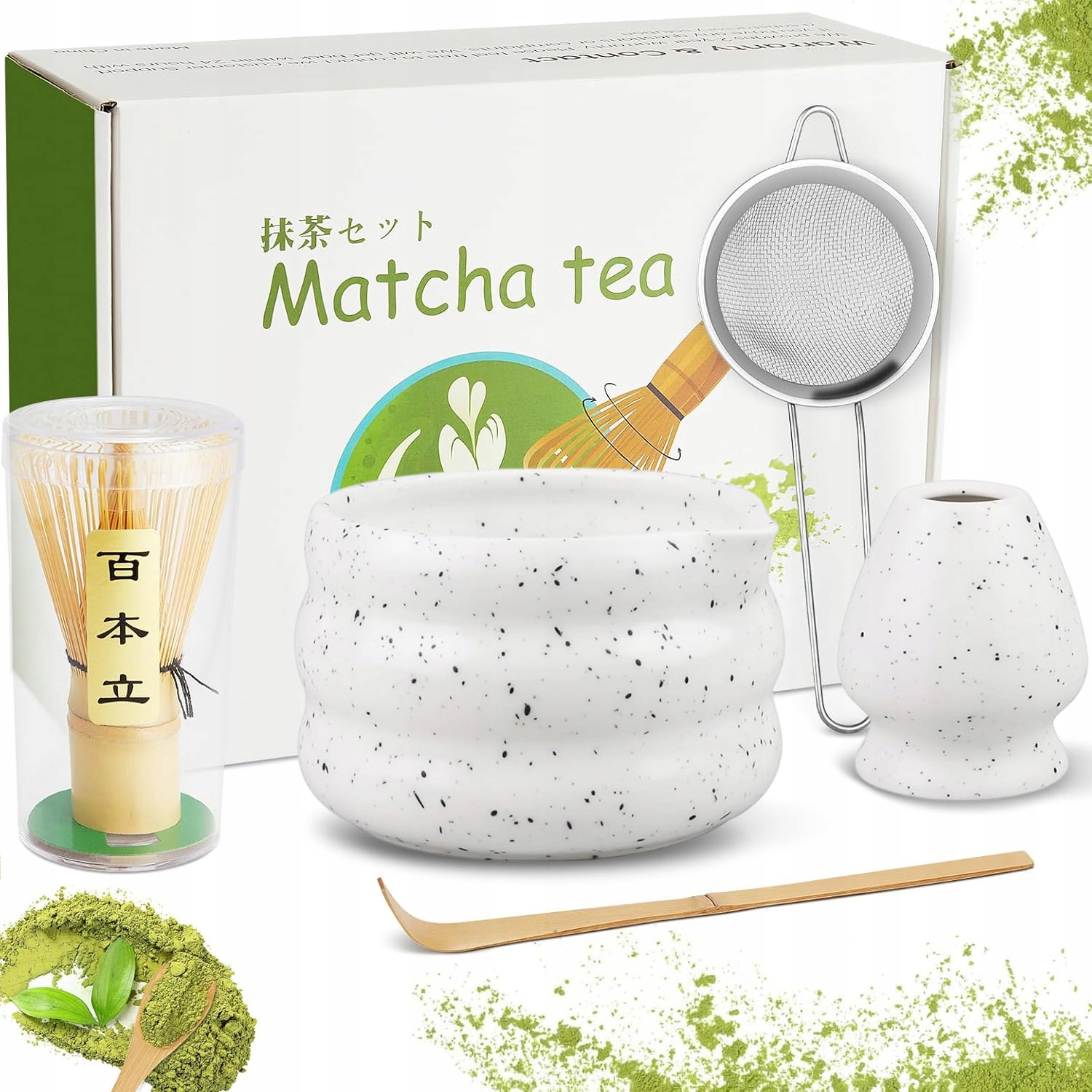 Levně Sada Na Čaj Matcha Nástroj Na Čaj Matcha Trvanlivý Keramický Jako Dárek