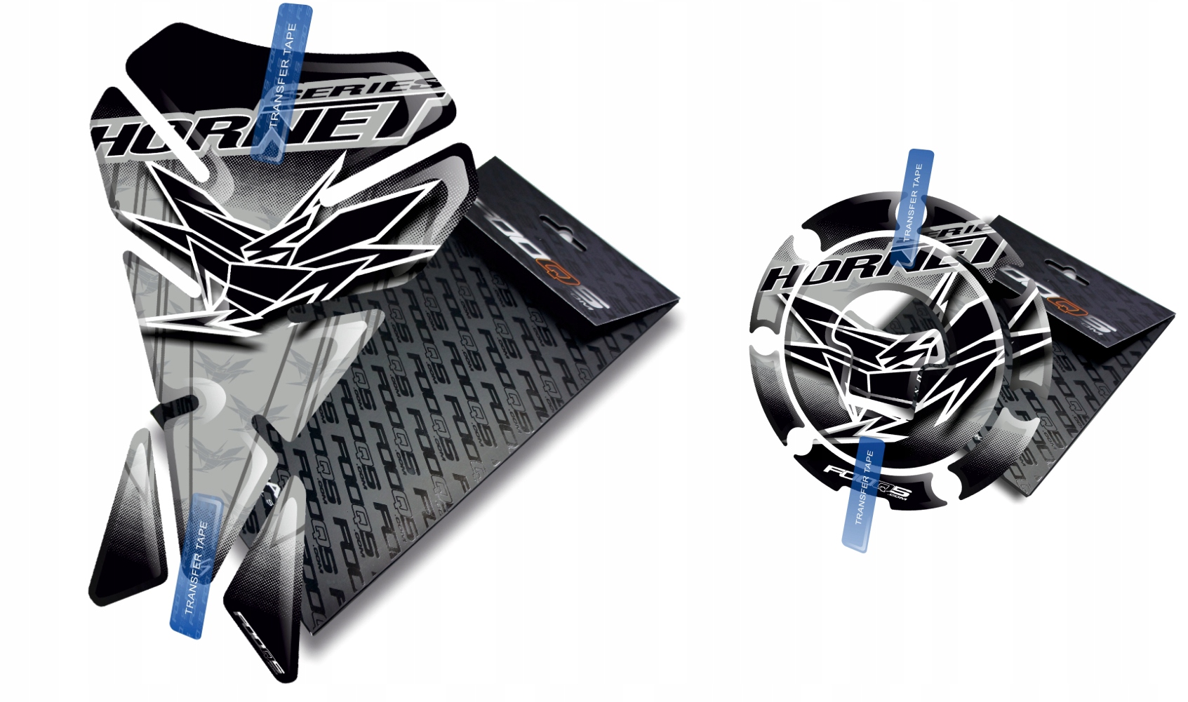 Tank-pad Cap-pad V1 od společnosti Fooqs pro Honda Cb Hornet Stříbrný
