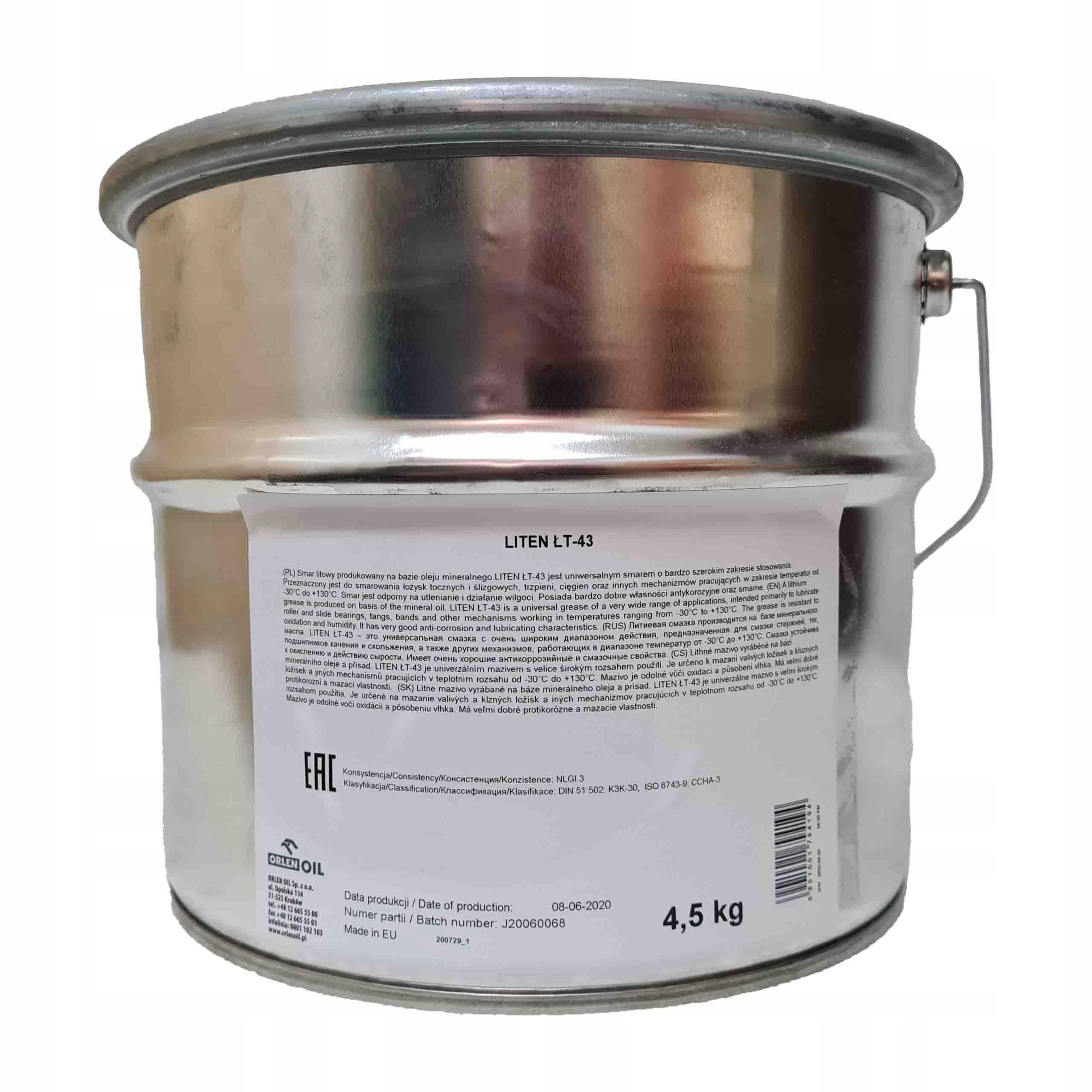 SMAR ORLEN ŁT43 Liten 4.5kg metal wiaderko