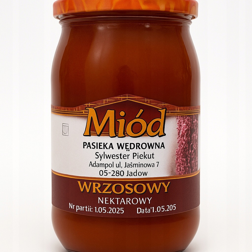 Miód naturalny Wrzosowy 1kg