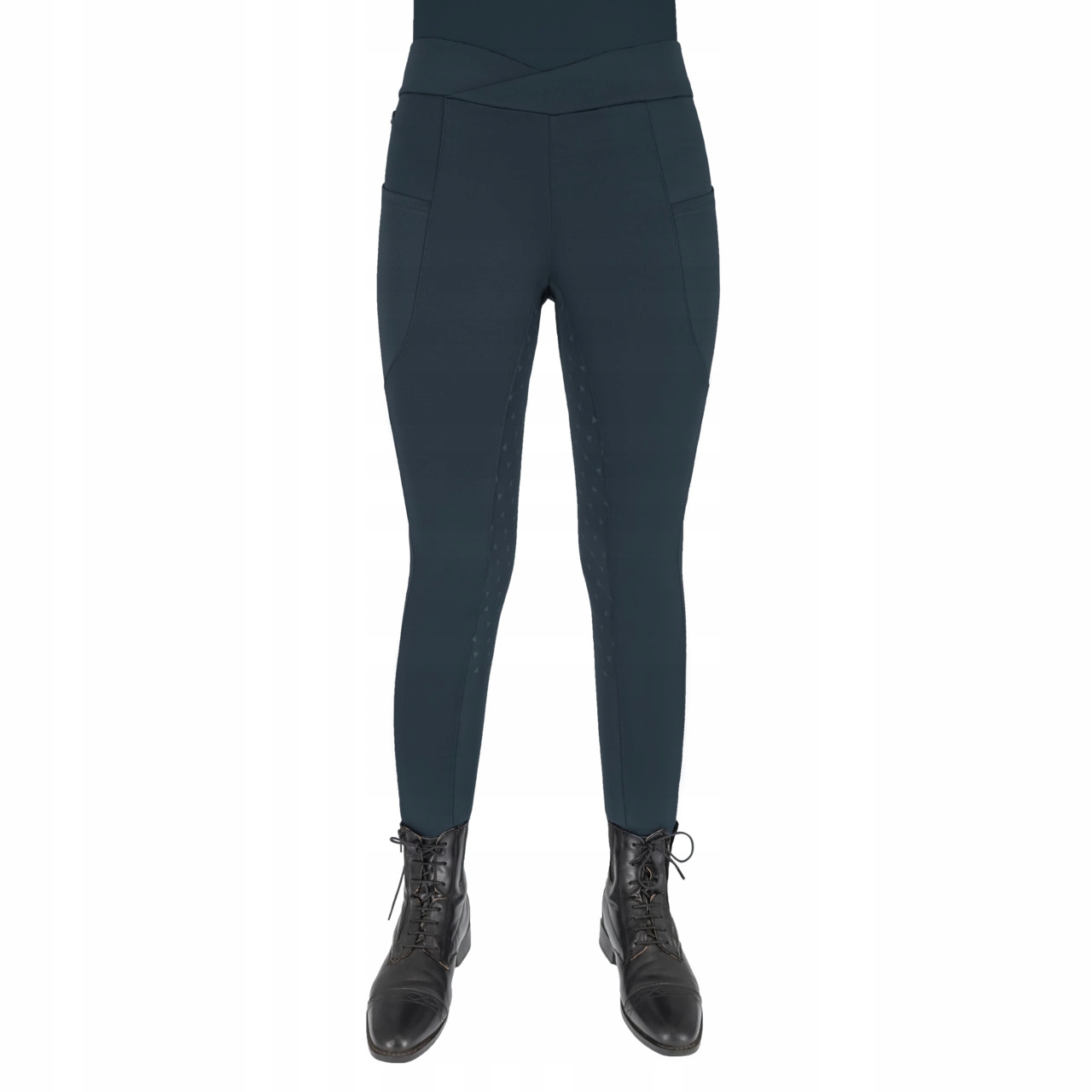Qhp Legginsy damskie Teddie full grip Petrol Blue 40