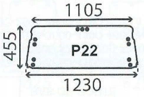 čelní sklo traktoru Ford 10 30 Sl Ultra zadní 83909857