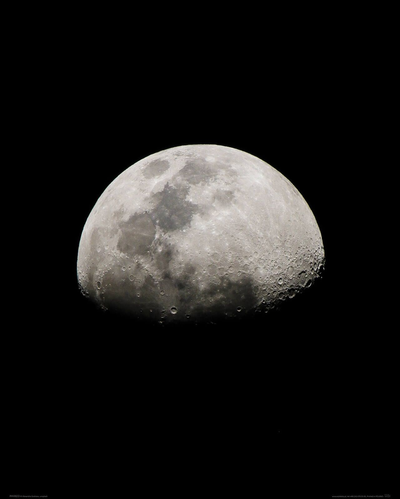 

Plakat na ścianę do salonu Księżyc 40x50 cm