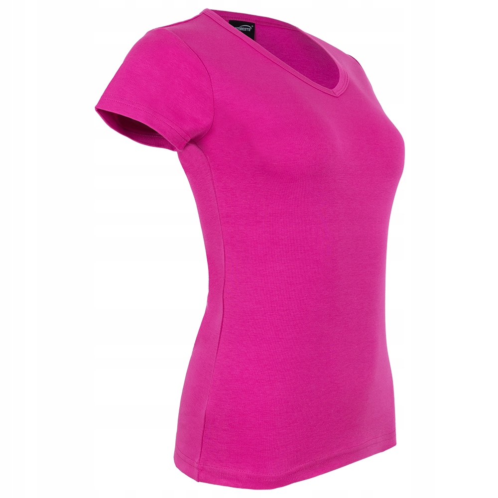 KOSZULKA BLUZKA DAMSKA GŁADKA T-SHIRT KLASYCZNY KRÓTKI RĘKAW BAWEŁNA XXL Model 032