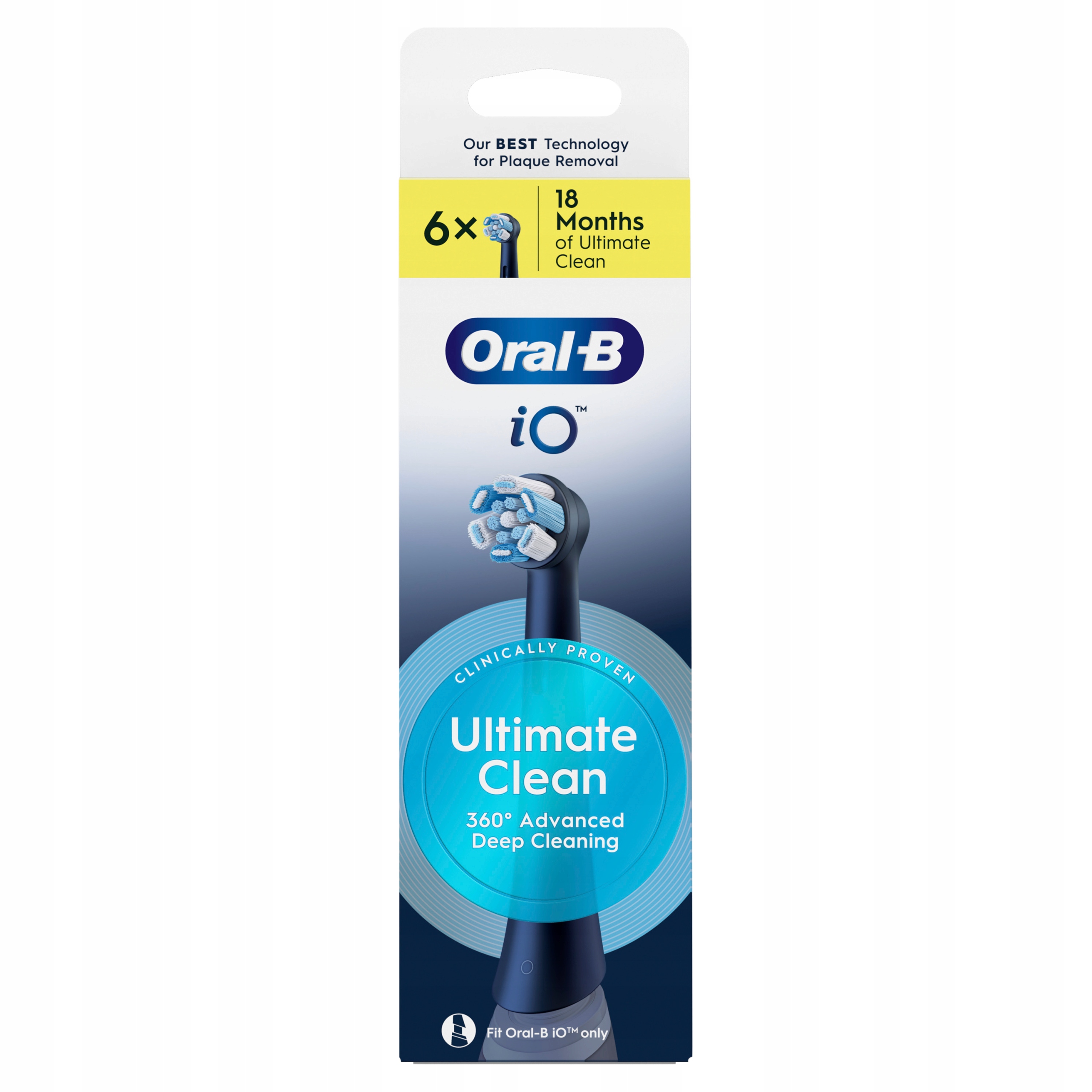 Końcówki do szczoteczki Oral-B iO Series Ultimate Clean Black Oryginalne 6