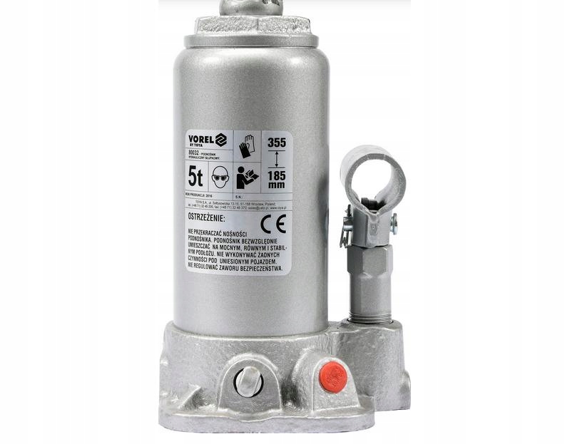 VOREL гідравлічний поршневий домкрат 5T 185-355mm