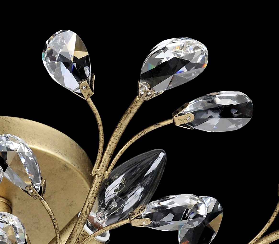 LAMPA SUFITOWA ZŁOTY PLAFON KRYSZTAŁOWY ANTONIO Kod producenta CT1012