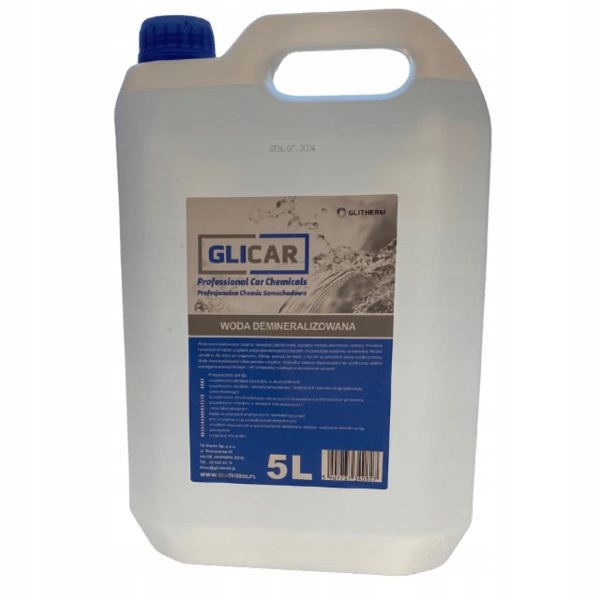 Woda Destylowana Demineralizowana 5L Premium Glitherm Czysta