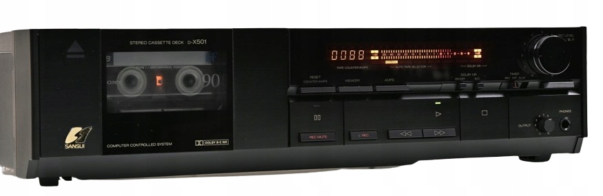 Magnetofon kasetowy Sansui D-X501 czarny