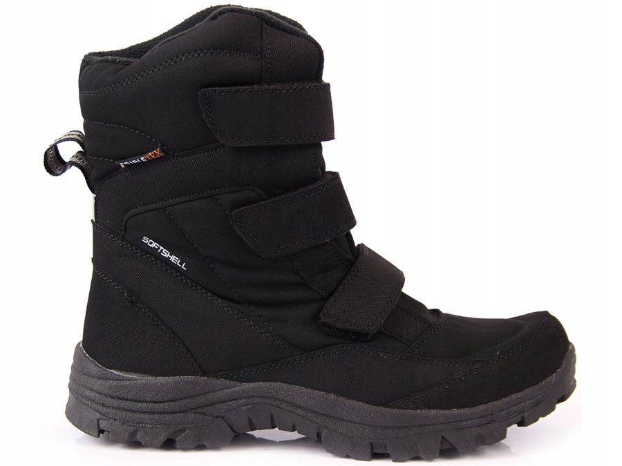 Pánské sněhule na suchý zip černé American Club SN05 42