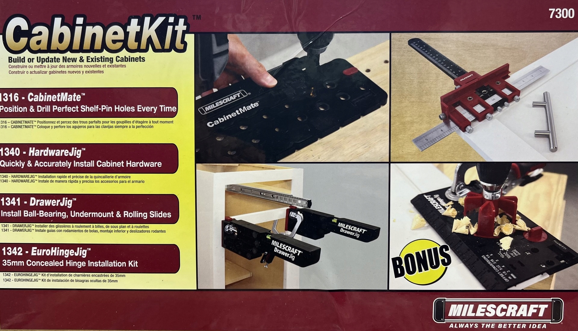 CabinetKit CabinetMate, HardwareJig, DrawerJig, EuroHingeJig Akce