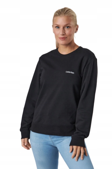 Calvin Klein Černá Mikina S Kulatým Výstřihem A Logem M Xta