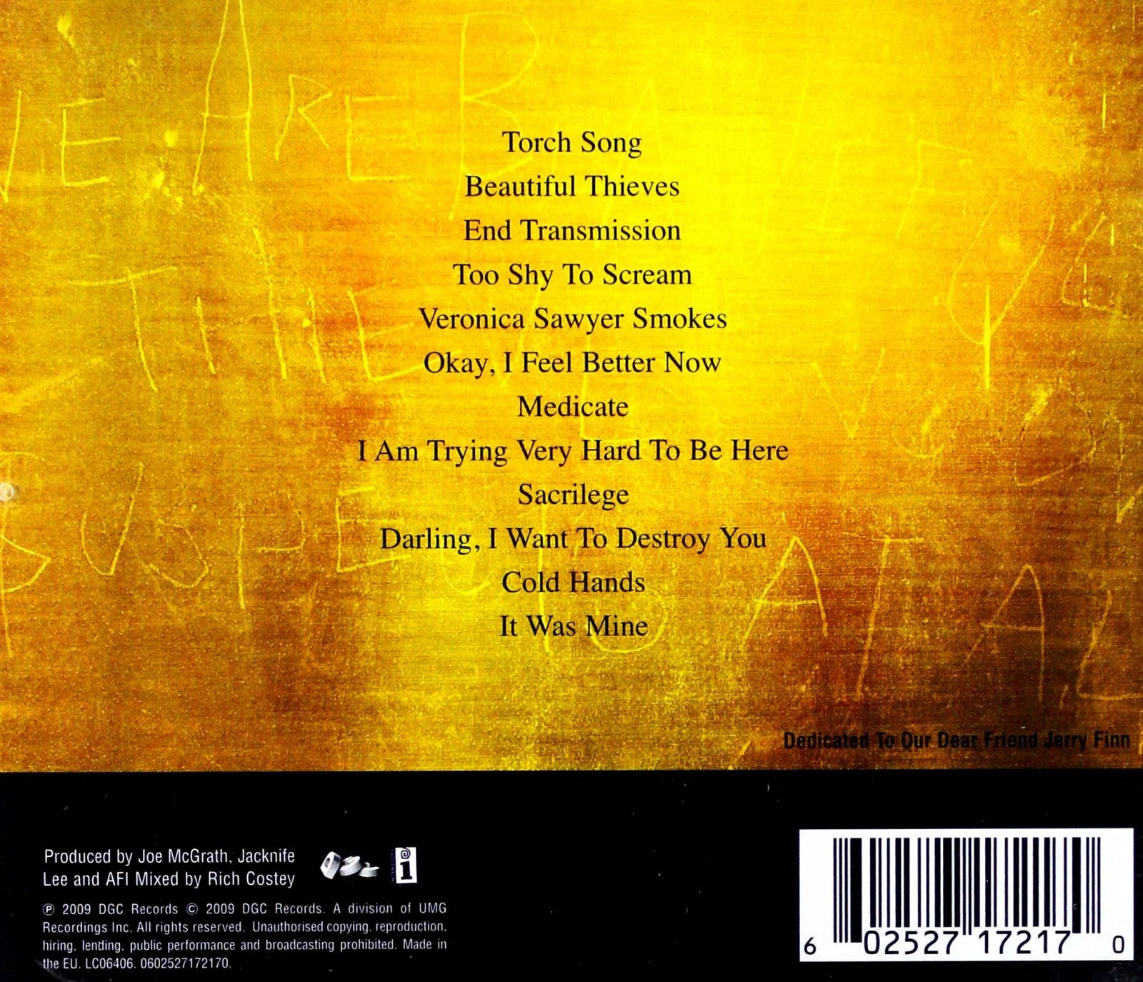 AFI: CRASH LOVE (CD) Stan opakowania oryginalne