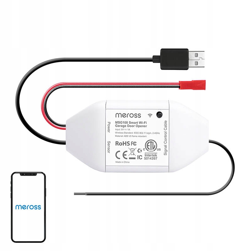 Inteligentní spínač garážových vrat Meross MSG100HK (HomeKit)