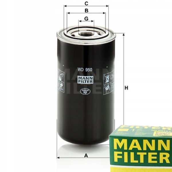 950 - ФИЛЬТР КОРОБКИ ПЕРЕДАЧ MANN-FILTER WD950