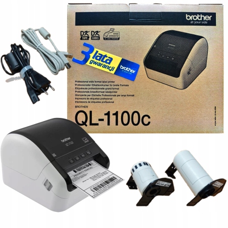 Drukarka termiczna etykiet samoprzylepnych usb Brother QL-1100c