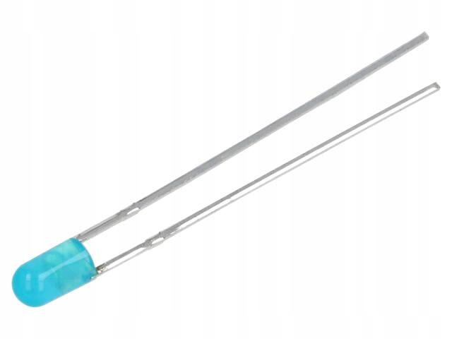 LED niebieski 3mm 1000mcd 60° 1,6-2,4V (1szt.)