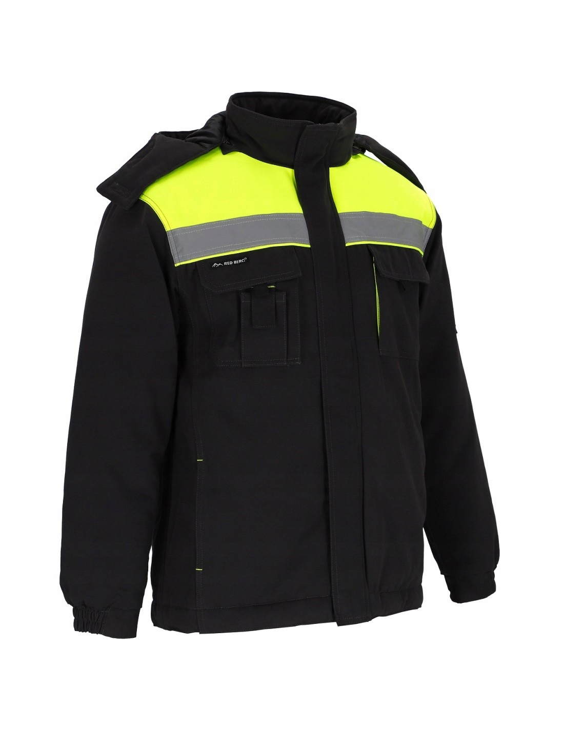 KURTKA ROBOCZA OCIEPLANA zimowa ODBLASKOWA kaptur REDBERG Kod producenta REDBERG VSMART KURTKA ZIMOWA ROBOCZA