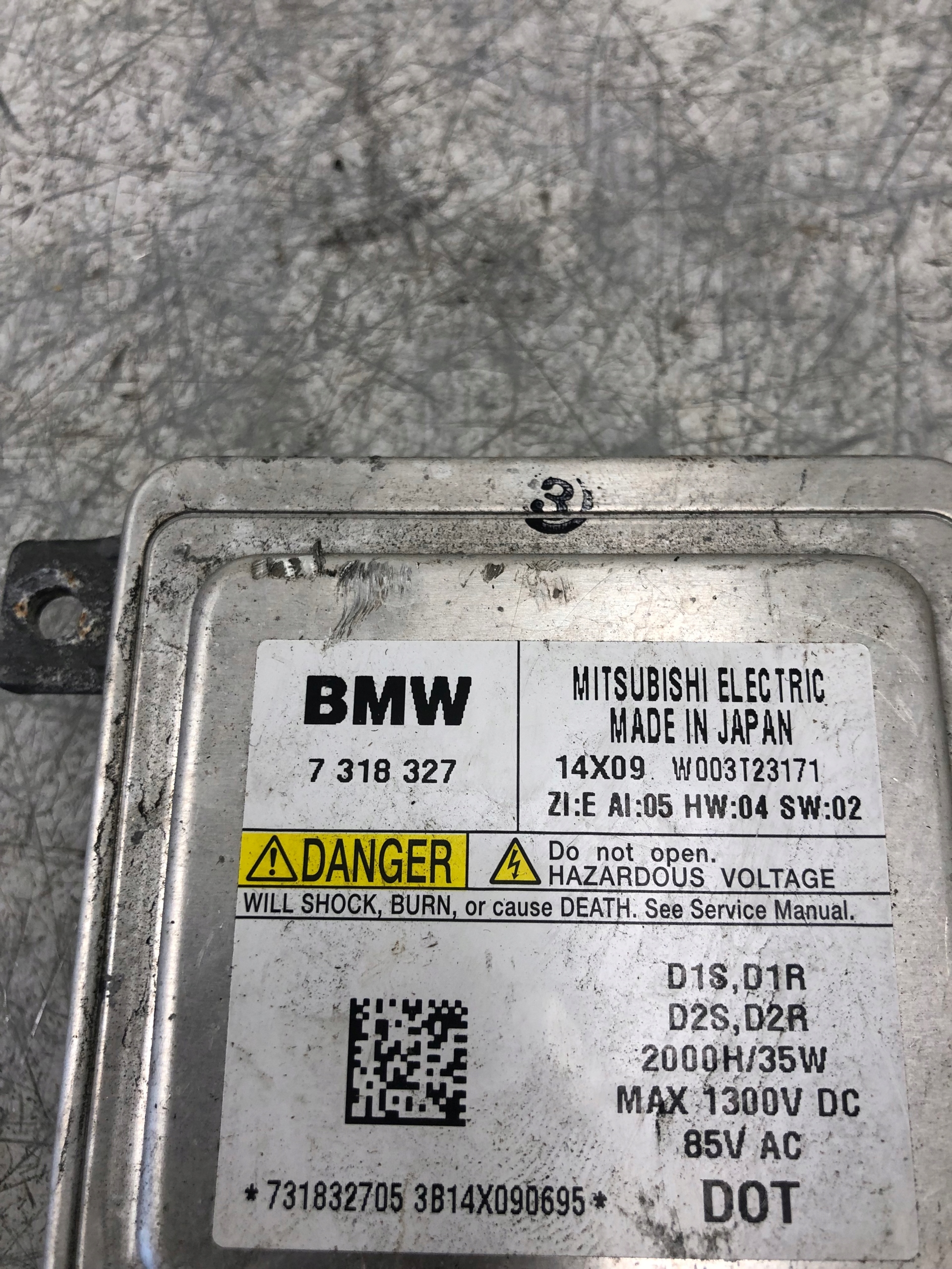 control unit XENON BMW F20 7318327